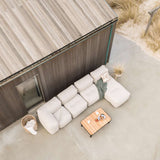 Soft Sofa Outdoor - Corner i Kirra Sand – miljöbild