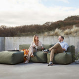 Soft Sofa Outdoor - Lounger i Kirra Olive – miljöbild