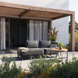 Patio Coffee Table - Ø70 i svart – miljöbild