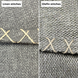 Cobana Lounge Chair & Pouf - Sand Melange (Linen stitches)