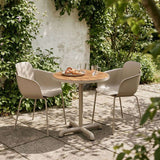 Kirra Cafe Table Taupe & 2 Patio Chair No. One – miljöbild