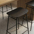 Frame Bar Stool - Wood i svartbetsad ek – miljöbild
