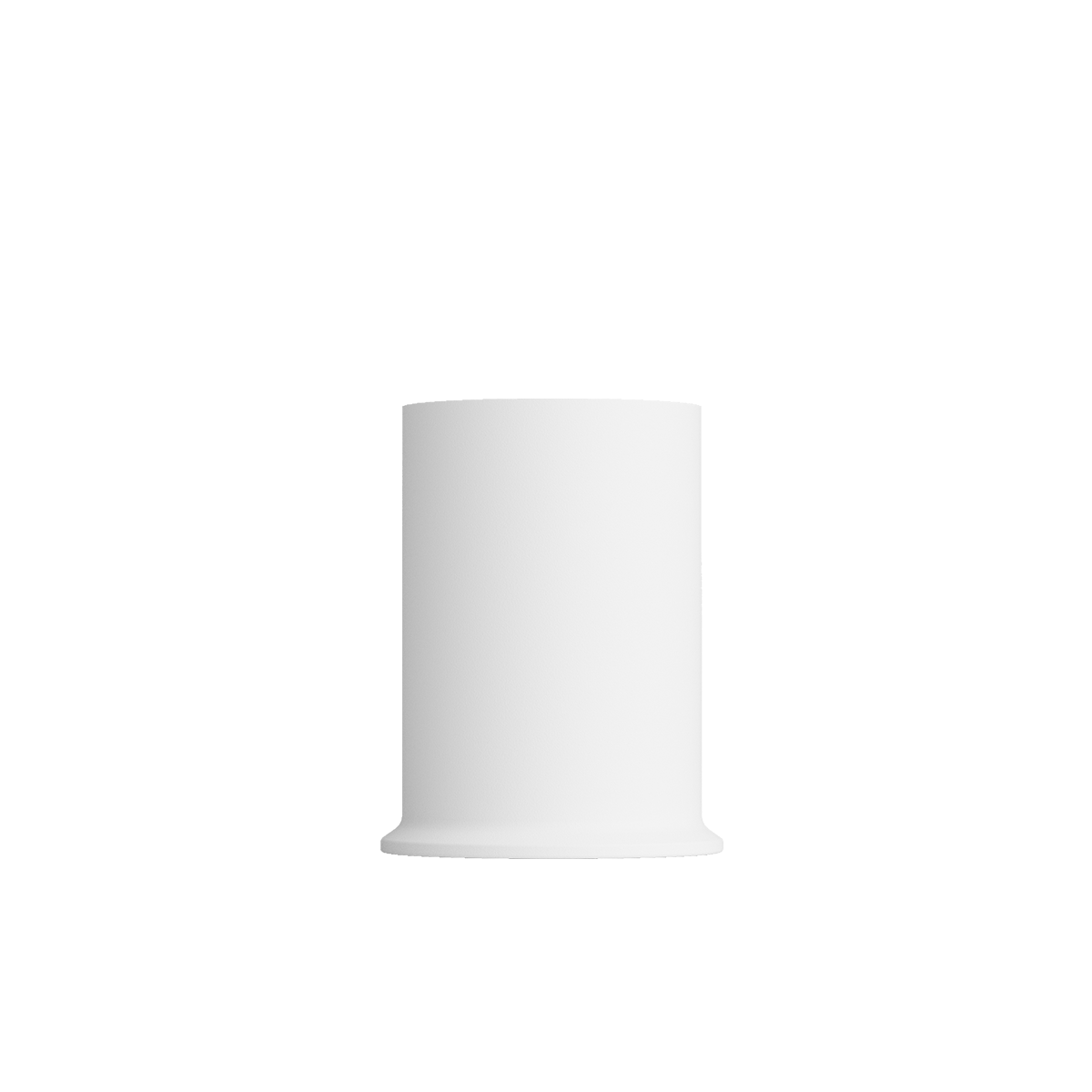 Vit cylindrisk lampfot för Ambience lamp Intelligent från sackit med slimmad design och rund bas för användning inomhus och utomhus