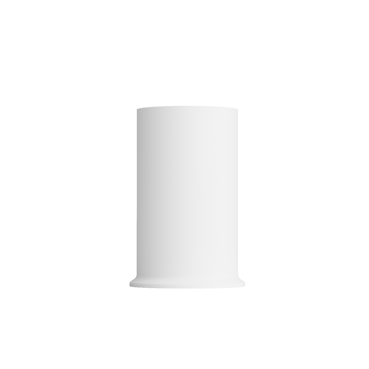 Vit cylindrisk lampfot för Ambience Lamp Intelligent+ från sackit med slät yta och rund bas i stilren design för inne och utebruk