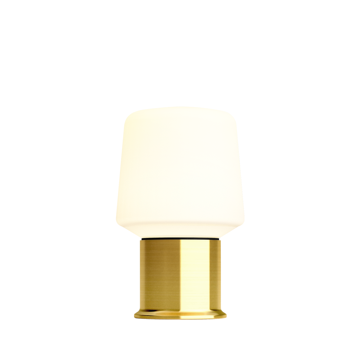 Trådlös bordslampa från sackit med varmvit lampskärm och elegant guldfärgad Londonfot för stämningsfull belysning inomhus och utomhus