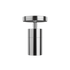 Cylindrisk taklampa i blankpolerad metall från sackit med stilren dansk design för modern inomhusbelysning