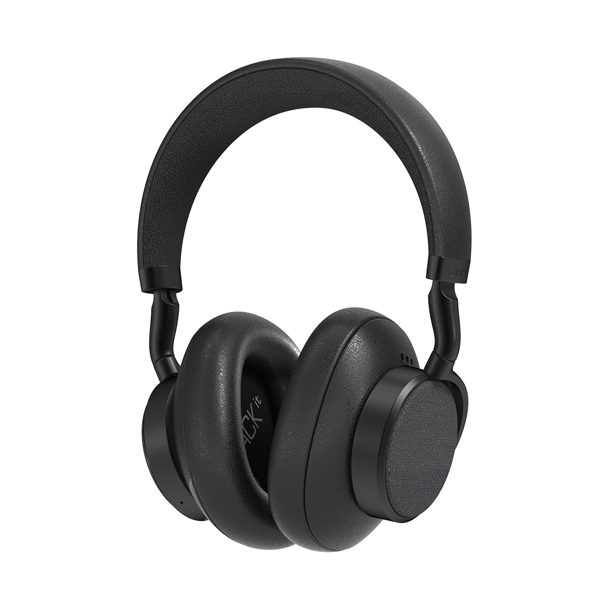 Svarta Touch 400 over ear hörlurar från sackit med vadderade öronkåpor och justerbart huvudband för bekväm lyssning