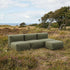 Soft Sofa Outdoor - 3 Seater open w/Pouf i Kirra Olive – miljöbild