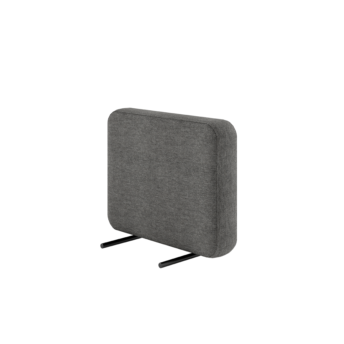 sackit grått armstöd till Cobana Lounge Sofa för utomhusbruk med slitstarkt tyg och svarta metallbeslag i skandinavisk design