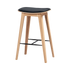 Nordic Bar Stool - Oak with stitches