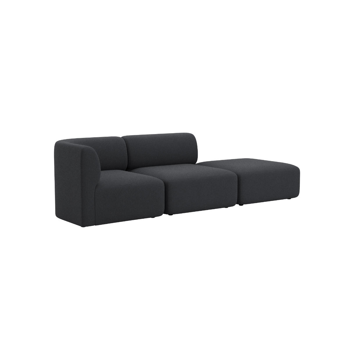 Fjord Sofa - 2 seater w/ open end i Cosmo Slate från sackit