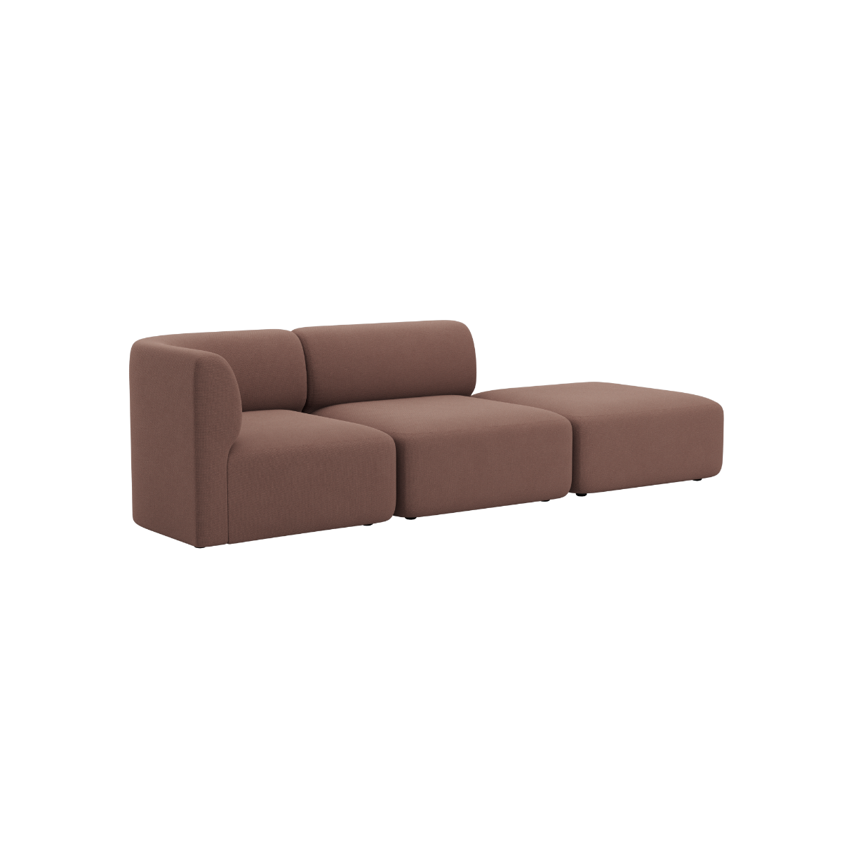Fjord Sofa - 2 seater w/ open end i Cosmo Clay från sackit