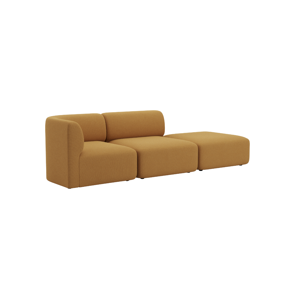 Fjord Sofa - 2 seater w/ open end i Cosmo Mustard från sackit