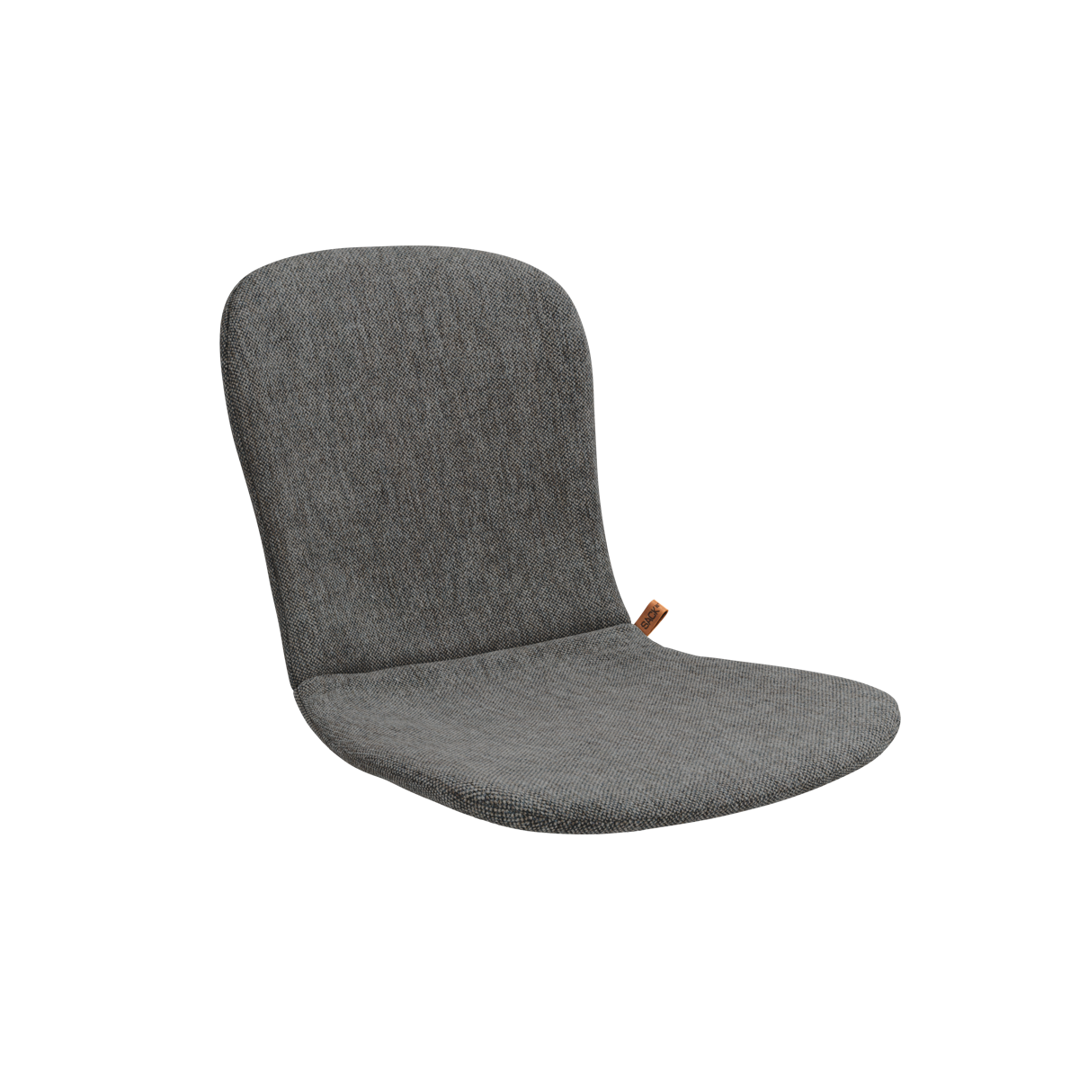 Grå hel sittdyna med ryggstöd och sits för sackit Patio Chair no One som ger bekväm komfort vid utomhusmåltider