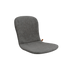 Grå hel sittdyna med ryggstöd och sits för sackit Patio Chair no One som ger bekväm komfort vid utomhusmåltider