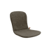 Brun slipoverdyna i vädertåligt tyg för Patio Chair no. One från sackit, designad för bekväma utomhusmåltider i nordiskt väder