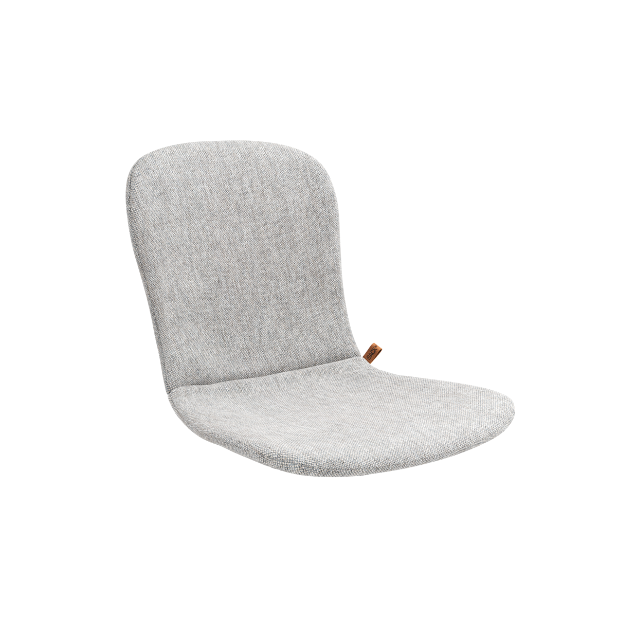 Ljusgrå komplett sittdyna med ryggstöd för Patio Chair no One från sackit för bekväma måltider utomhus