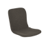 Mörkgrå formsydd sittdyna i textil för Patio Chair no One från sackit som ger extra komfort utomhus