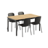 Kirra Dining Table Noir & 4 Patio Chair no. One från sackit