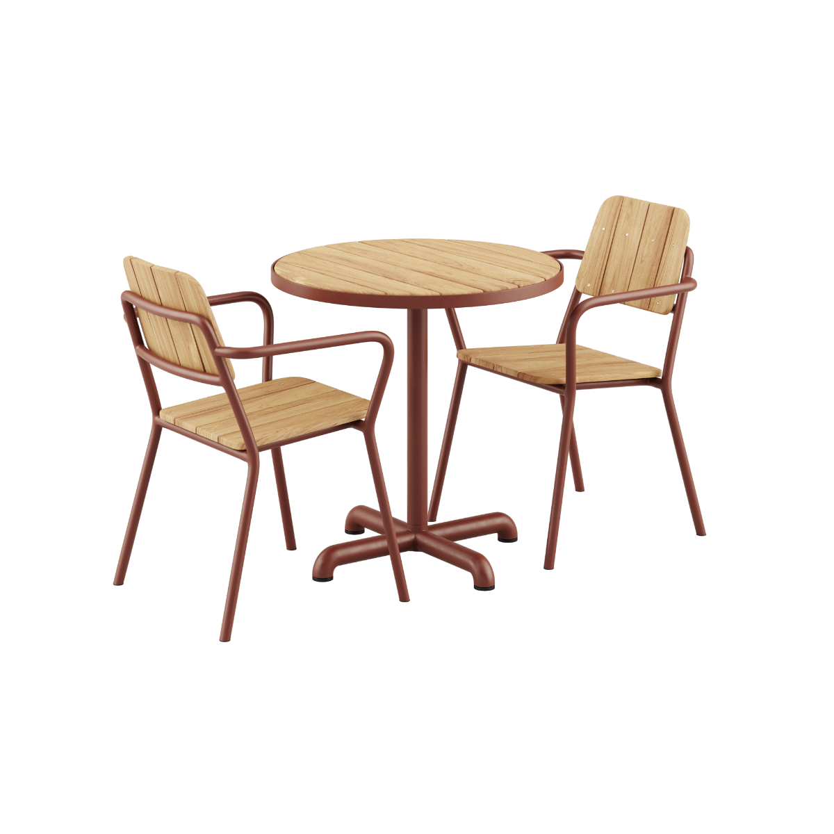 Kirra Cafe Table & 2 Kirra Patio Chair