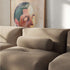 Soft Sofa Indoor - 4 Seater Corner Sofa i Teddy Brown – miljöbild