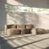 Soft Sofa Indoor - 3 Seater Open i Teddy Brown – miljöbild