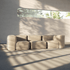Soft Sofa Indoor - Corner i Teddy Beige – miljöbild