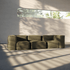 Soft Sofa Indoor - Corner i Corduroy Olive – miljöbild