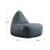 Canvas Lounge Chair & Pouf