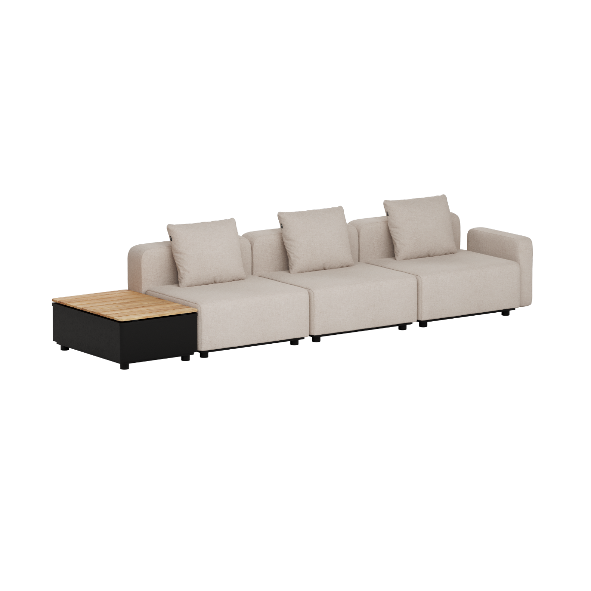 Cobana Lounge Sofa - 3 seater w/ Patio Storage Table