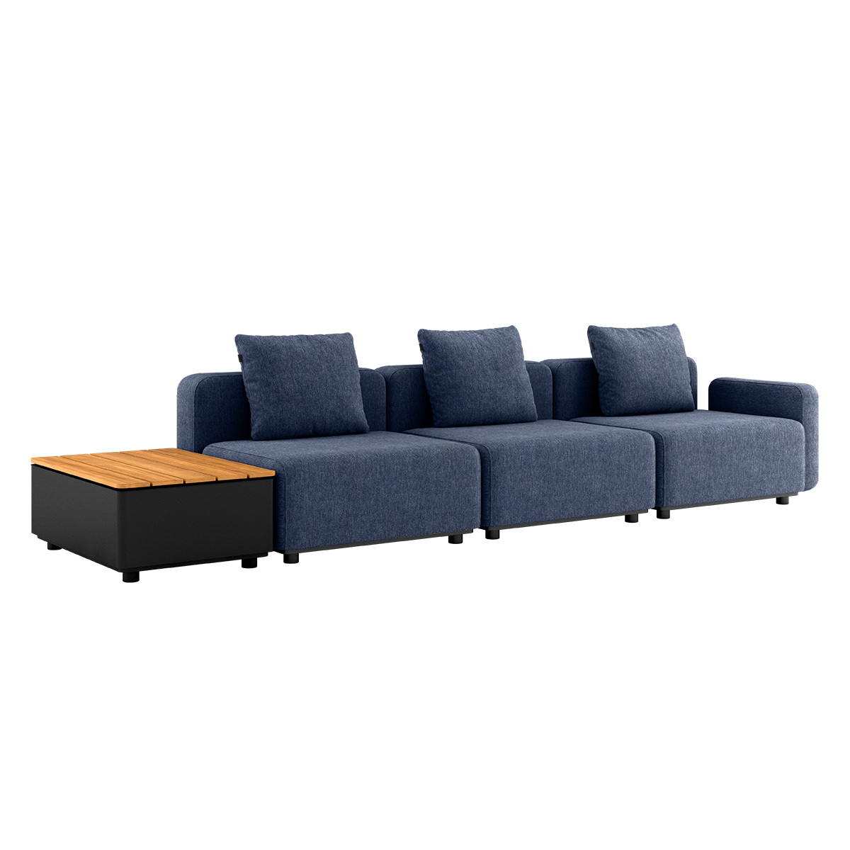 Cobana Lounge Sofa - 3 seater w/ Patio Storage Table