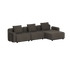 Cobana Lounge Sofa - 3 Seater Chaise i Kirra Noir från sackit