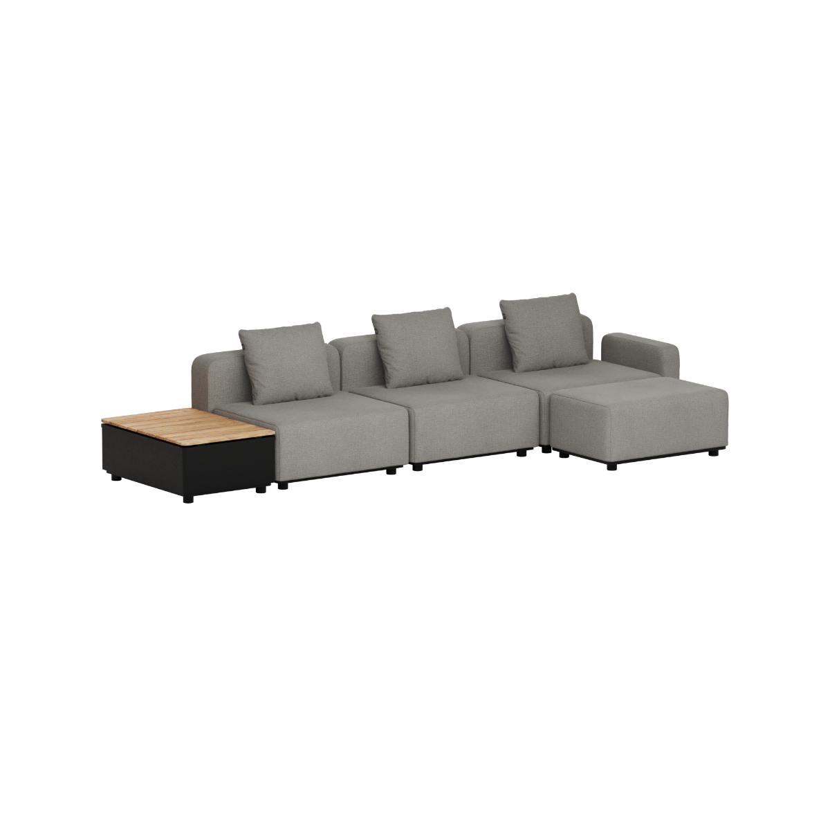 Cobana Lounge Sofa - 3 seater w/ Patio Storage Table