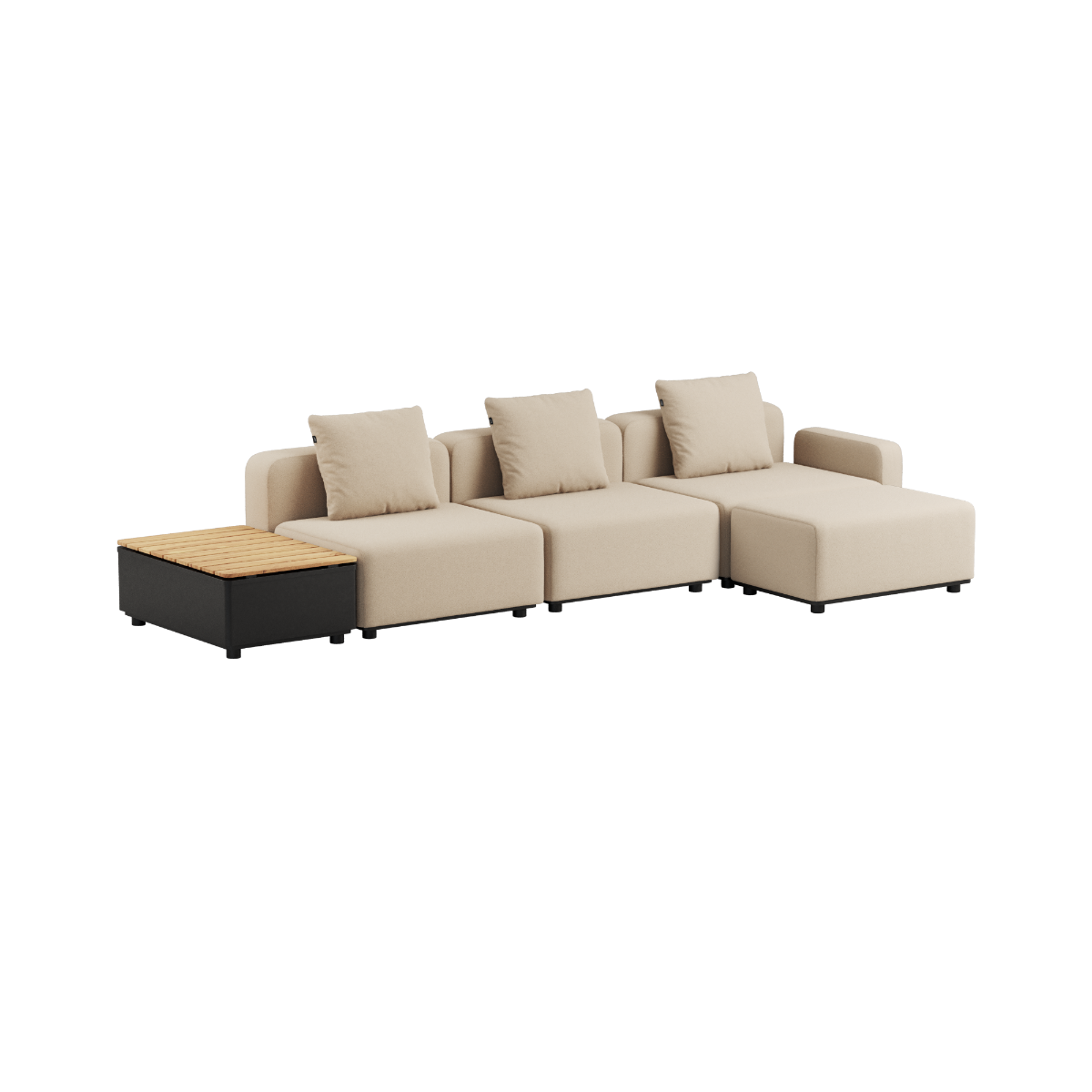 Cobana Lounge Sofa - 3 seater w/ Patio Storage Table