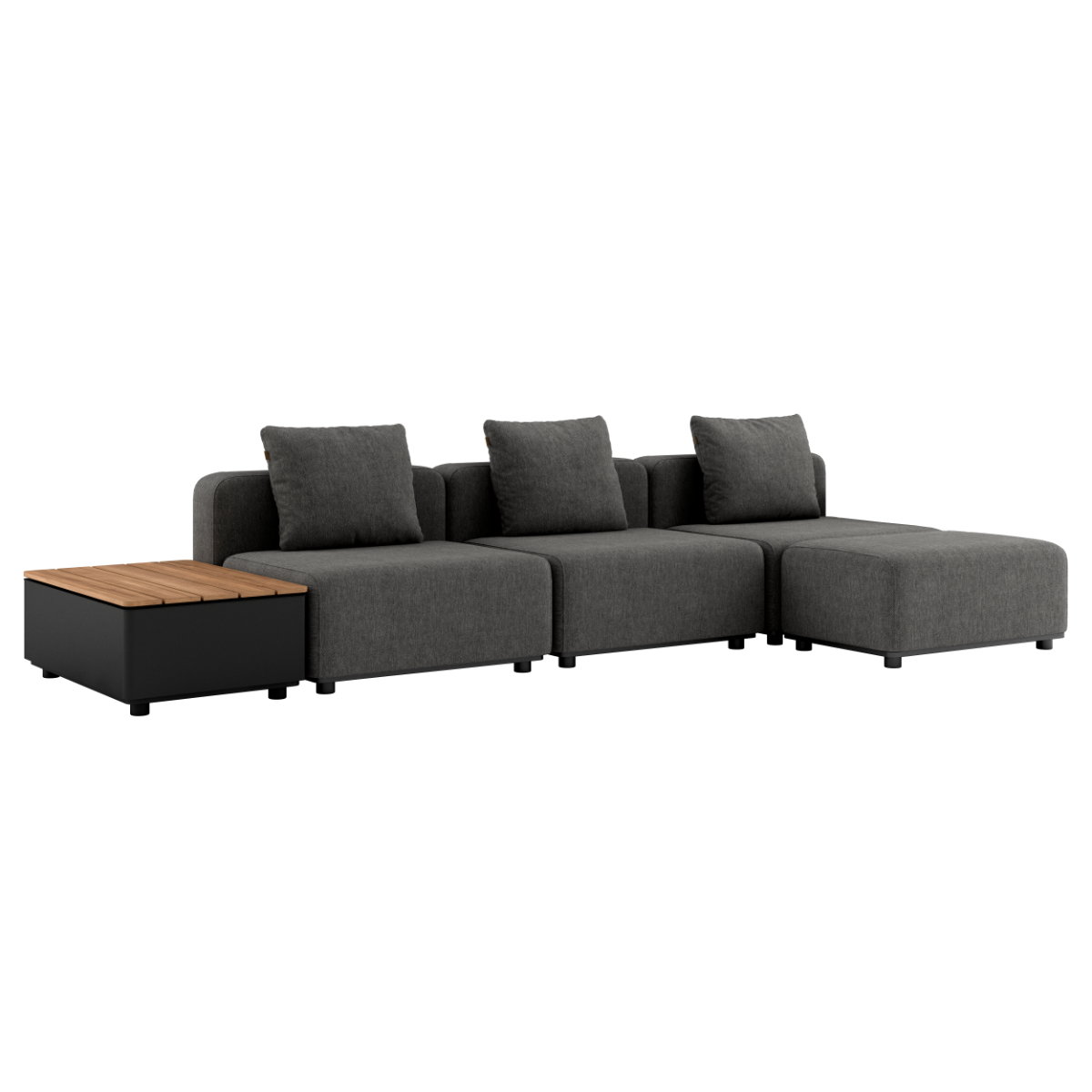 Cobana Lounge Sofa - 3 seater w/ Patio Storage Table