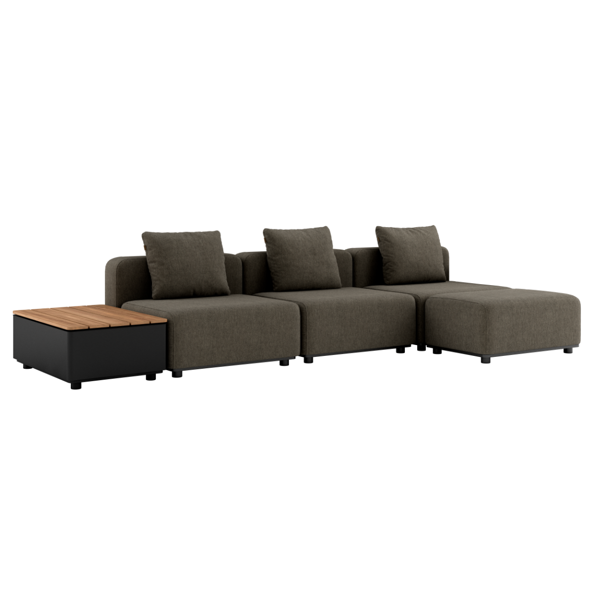 Cobana Lounge Sofa - 3 seater w/ Patio Storage Table