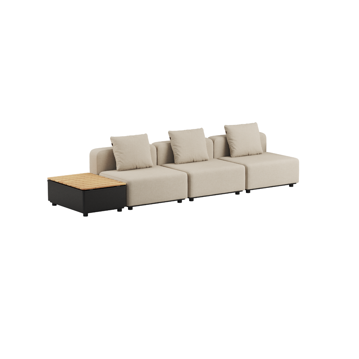 Cobana Lounge Sofa - 3 seater w/ Patio Storage Table