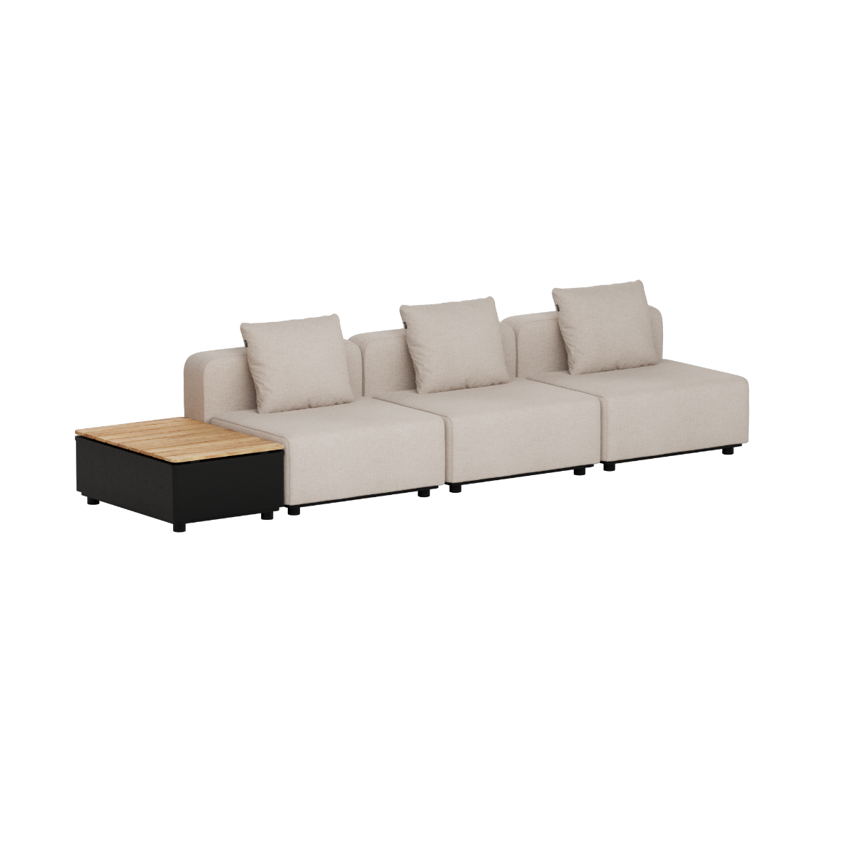 Cobana Lounge Sofa - 3 seater w/ Patio Storage Table