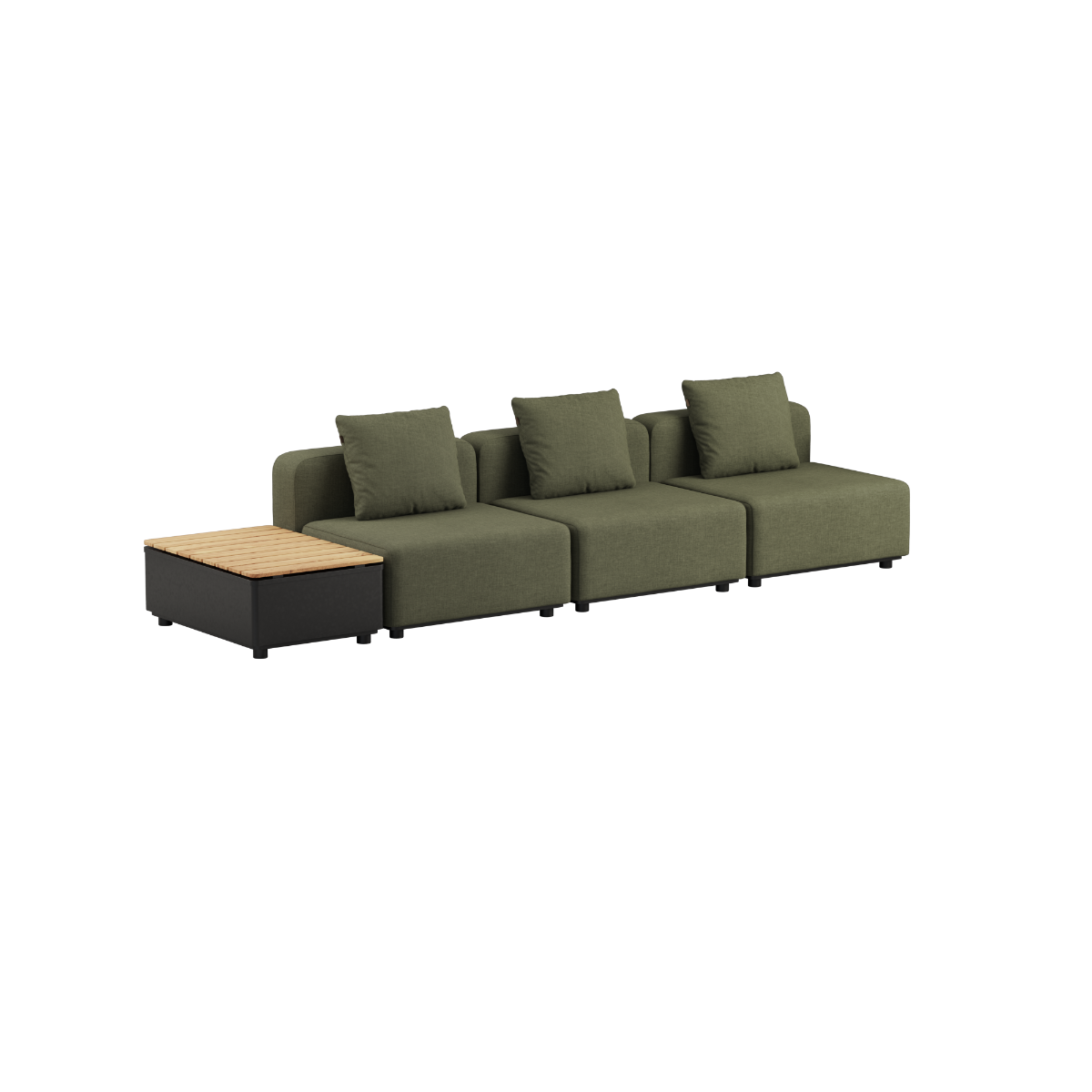 Cobana Lounge Sofa - 3 seater w/ Patio Storage Table