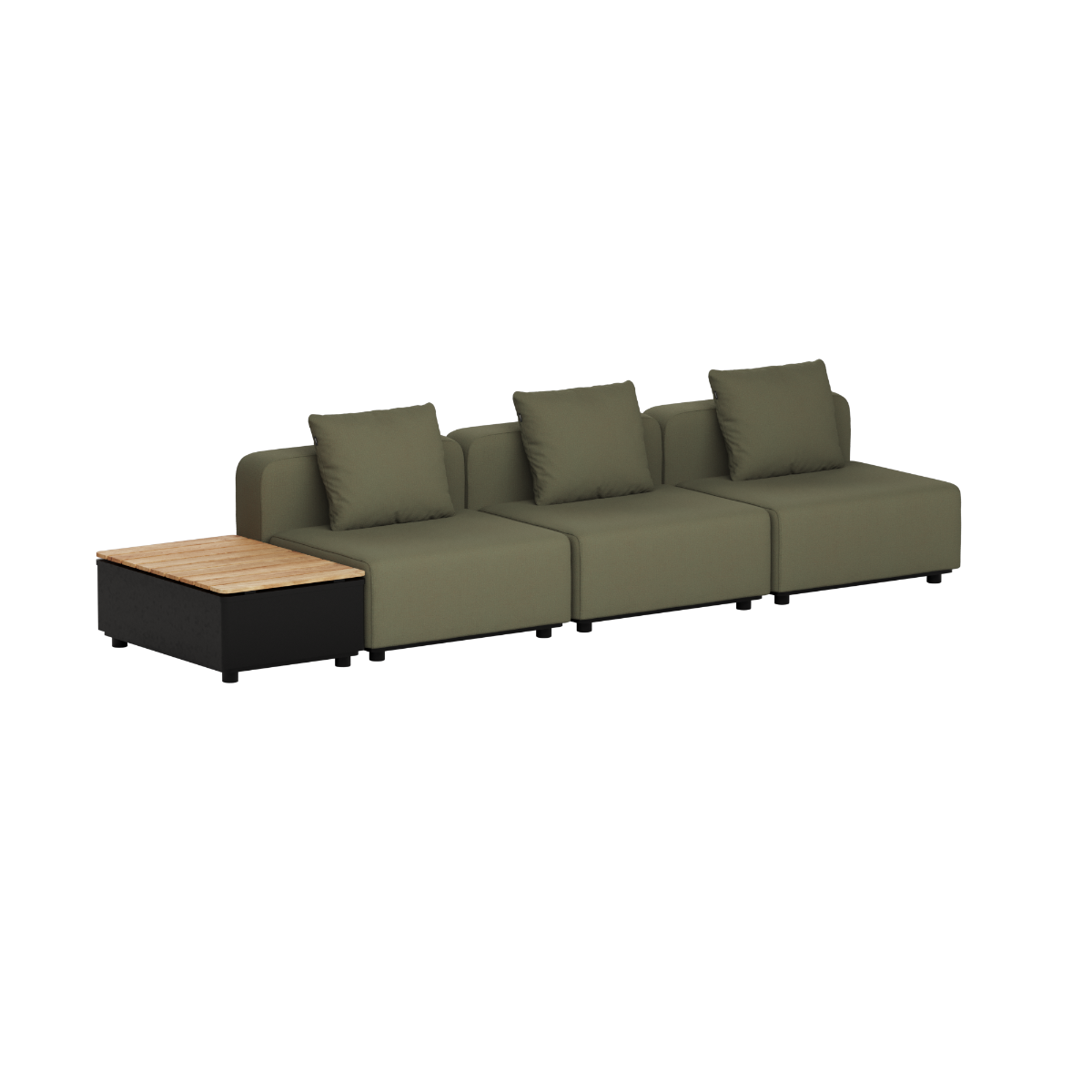 Cobana Lounge Sofa - 3 seater w/ Patio Storage Table