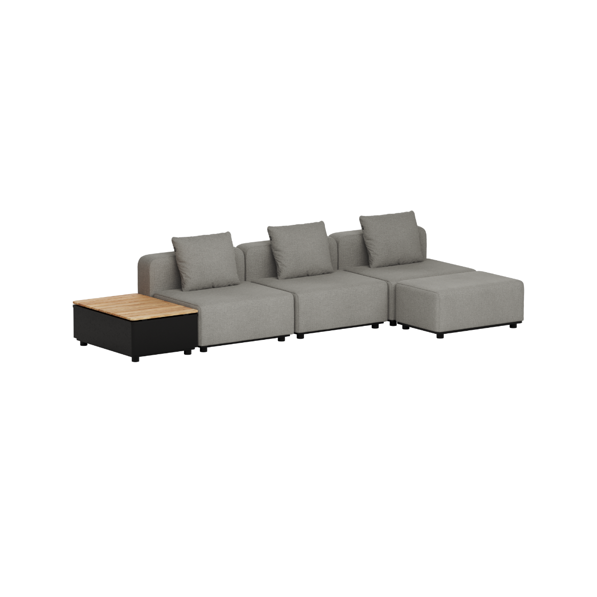 Cobana Lounge Sofa - 3 seater w/ Patio Storage Table