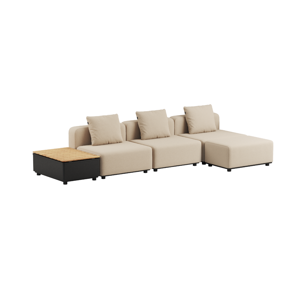 Cobana Lounge Sofa - 3 seater w/ Patio Storage Table