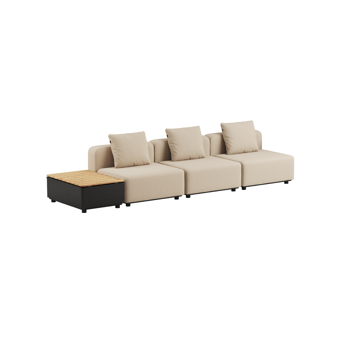 Cobana Lounge Sofa - 3 seater w/ Patio Storage Table