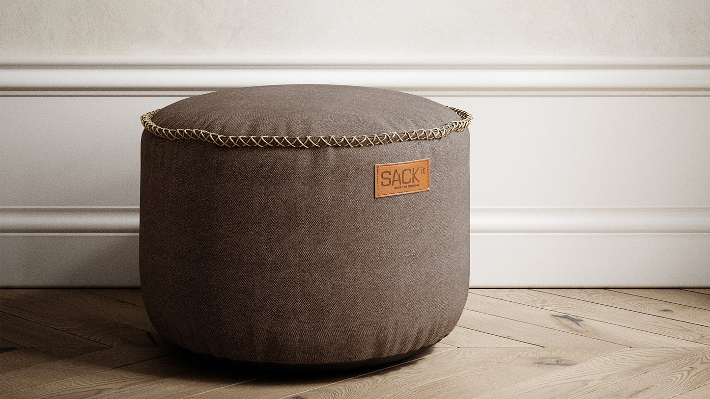 Canvas Pouf 2 Pack - Puff för inomhusbruk