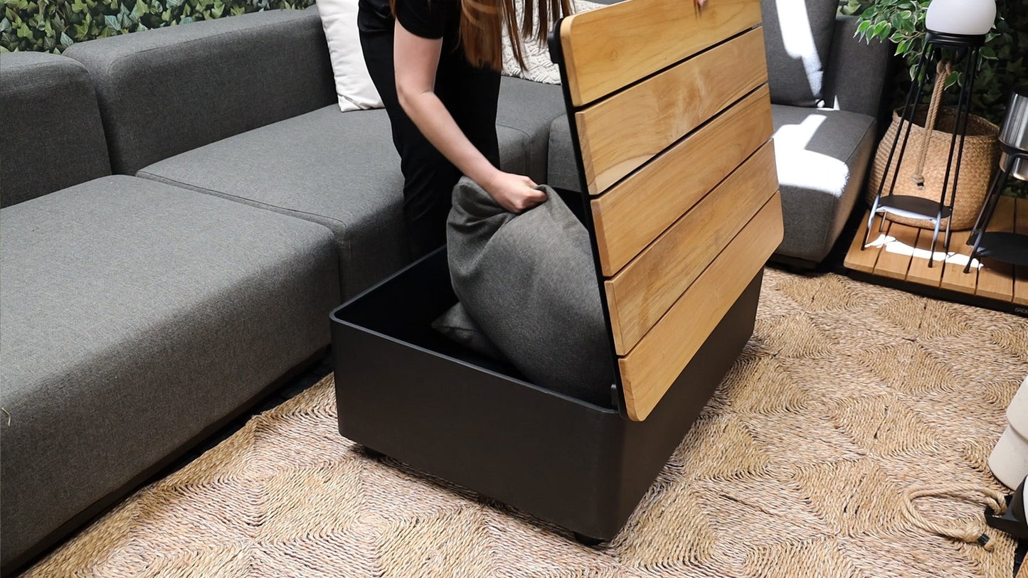 Patio Storage Table - Loungemodul – Utomhusbord med förvaring