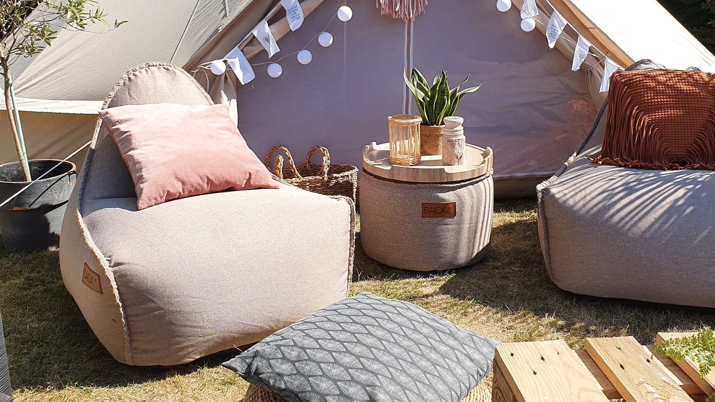 Canvas Lounge Chair - Bean bag stol för inomhusbruk