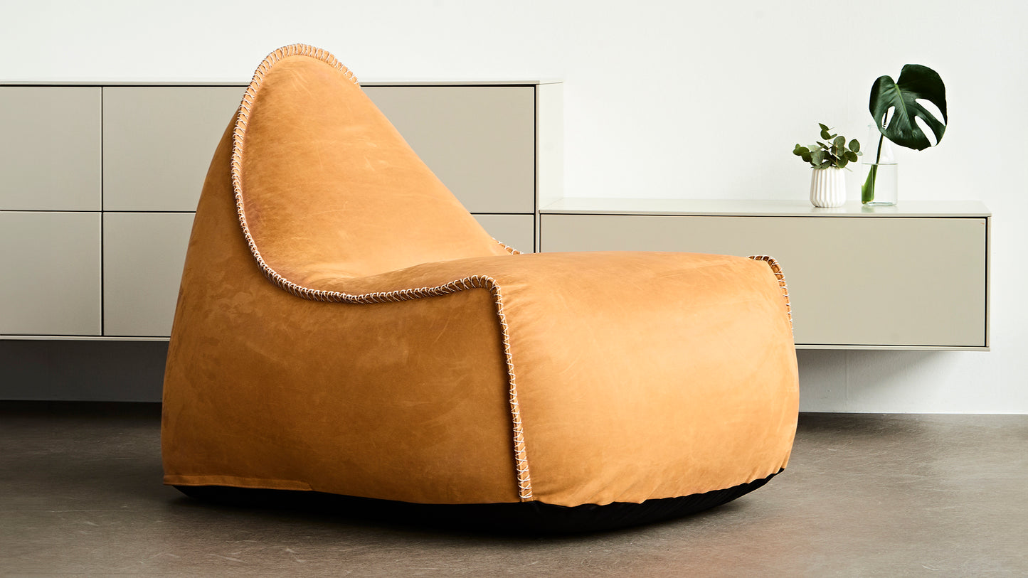 Luna Lounge Chair - Exklusiv bean bag stol i läder