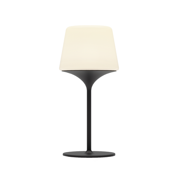 Ambience Lamp Intelligent with Aalborg base in stainless steel and frosted glass for indoor and outdoor use