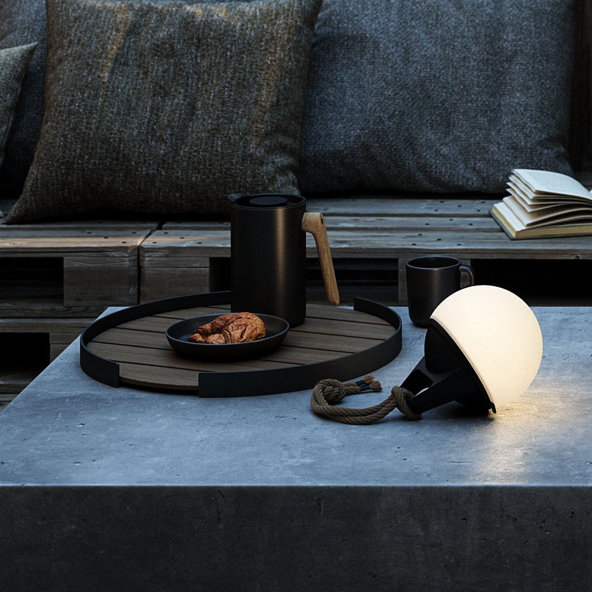Light 155 - Utomhus / inomhus batteridriven lampa - Ø17 cm