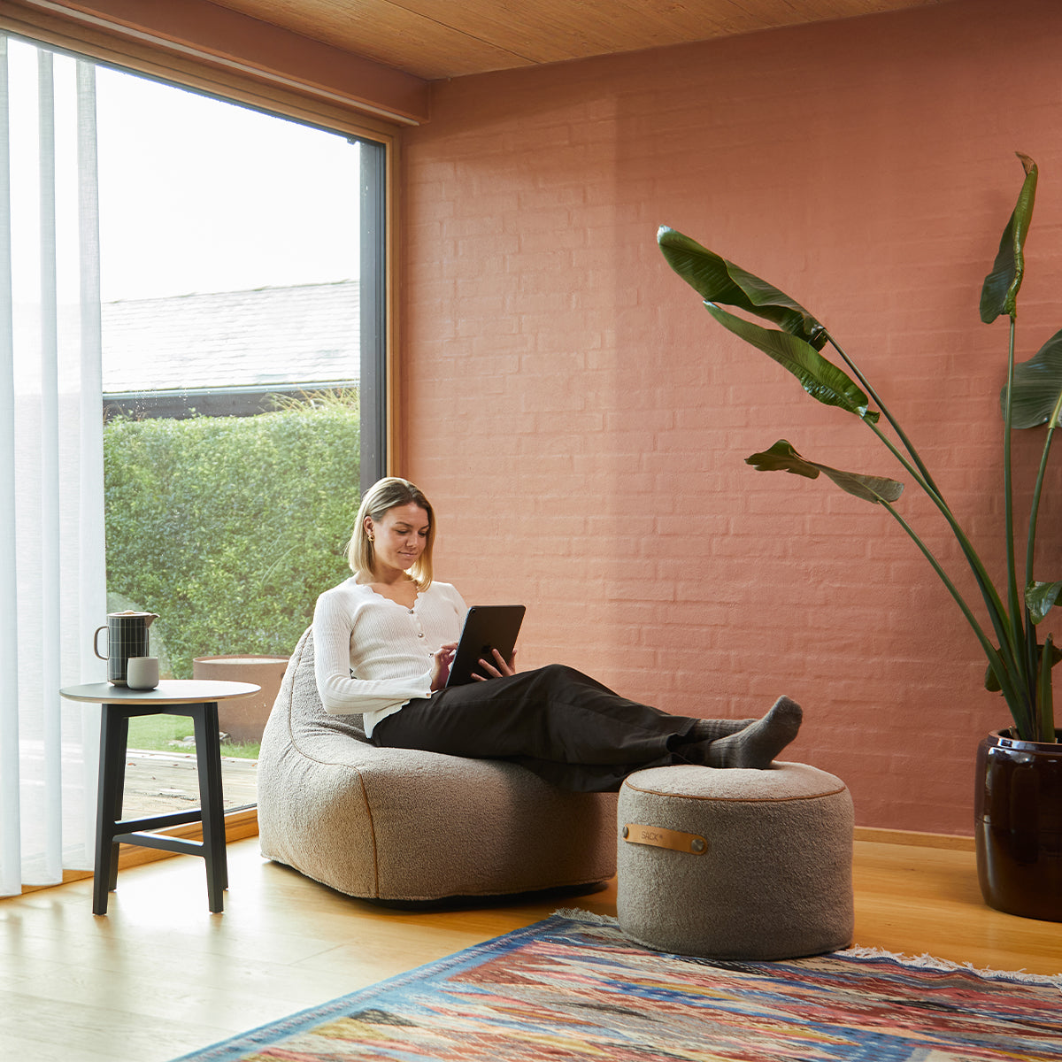 sackit Pouf Indoor - Inomhuspuff som fotpall eller sidobord